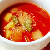 トマトジュースで♡野菜スープ
